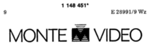 MONTE VIDEO Logo (DPMA, 22.09.1989)