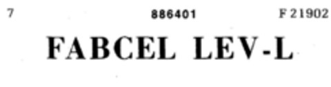 FABCEL LEV-L Logo (DPMA, 17.08.1970)