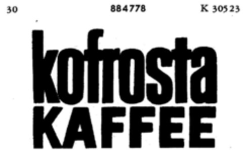 kofrosta KAFFEE Logo (DPMA, 11/14/1969)