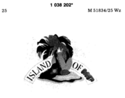 ISLAND OF M.P. Logo (DPMA, 08/13/1982)