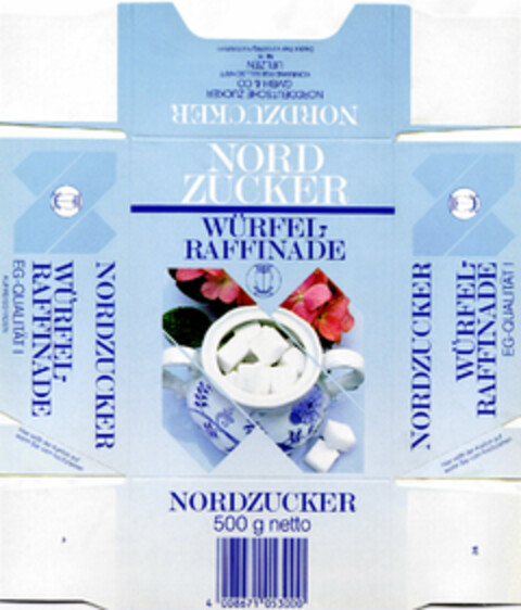 NORD ZUCKER WÜRFEL-RAFFINADE Logo (DPMA, 04/28/1982)