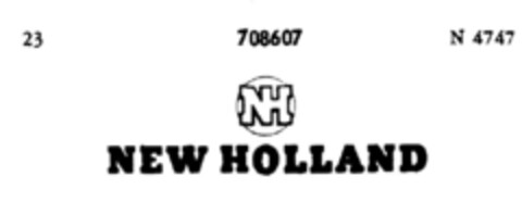 NH NEW HOLLAND Logo (DPMA, 03.09.1956)