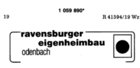 ravensburger eigenheimbau odenbach Logo (DPMA, 19.12.1983)