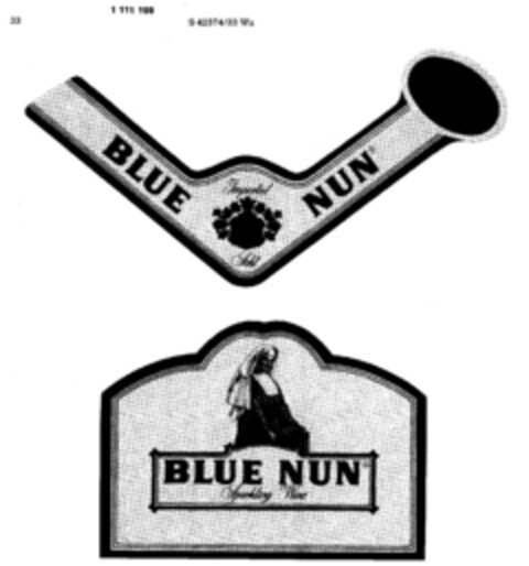 BLUE NUN Imported Sekt Logo (DPMA, 11/21/1985)