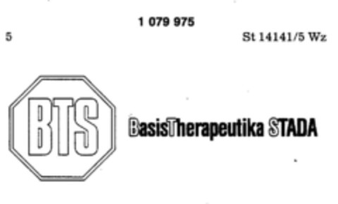 BTS BasisTherapeutika STADA Logo (DPMA, 17.01.1985)