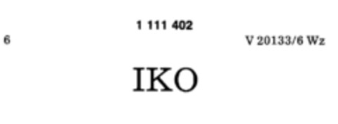 IKO Logo (DPMA, 21.01.1987)