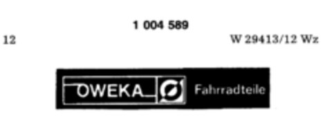 OWEKA Fahrradteile Logo (DPMA, 03/14/1979)