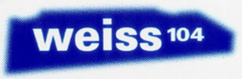 weiss 104 Logo (DPMA, 09.08.2000)