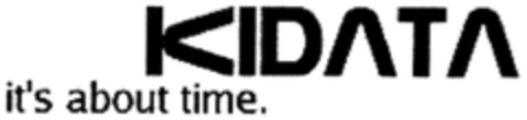 KIDATA it's about time. Logo (DPMA, 07.11.2000)