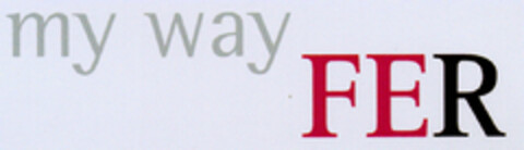 my way FER Logo (DPMA, 10.09.2001)