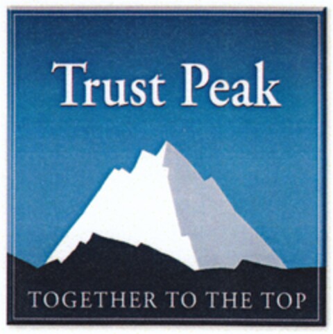 Trust Peak TOGETHER TO THE TOP Logo (DPMA, 12.02.2011)