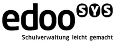 edoo SYS Schulverwaltung leicht gemacht Logo (DPMA, 14.09.2011)