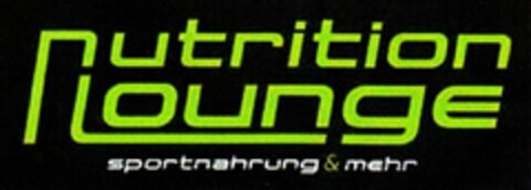 nutrition Lounge sportnahrung & mehr Logo (DPMA, 12/19/2012)