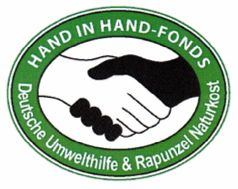 HAND IN HAND-FONDS Deutsche Umwelthilfe & Rapunzel Naturkost Logo (DPMA, 09/30/2014)