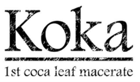Koka 1st coca leaf macerate Logo (DPMA, 20.07.2018)