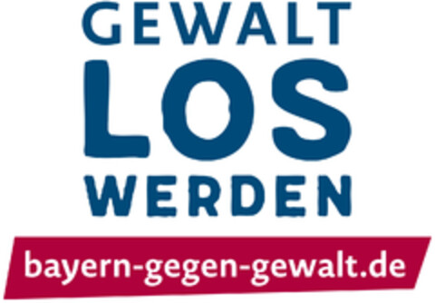 GEWALT LOS WERDEN bayern-gegen-gewalt.de Logo (DPMA, 08.04.2020)