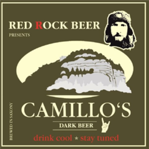 RED ROCK BEER PRESENTS CAMILLO`S DARK BEER Logo (DPMA, 18.09.2020)