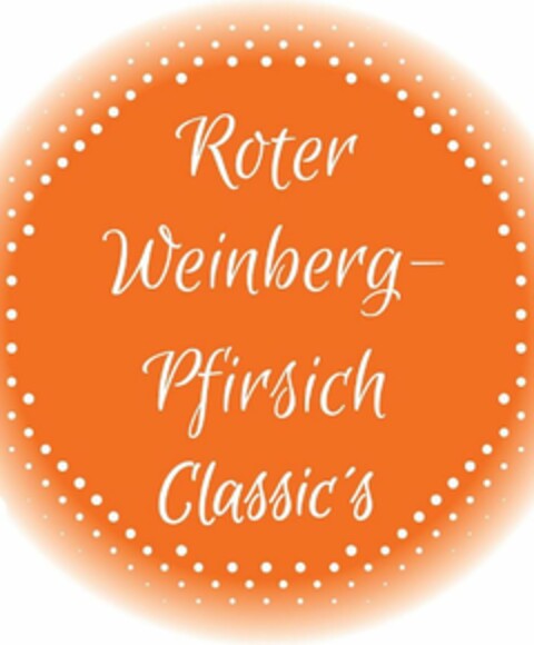 Roter Weinberg- Pfirsich Classic´s Logo (DPMA, 14.07.2023)