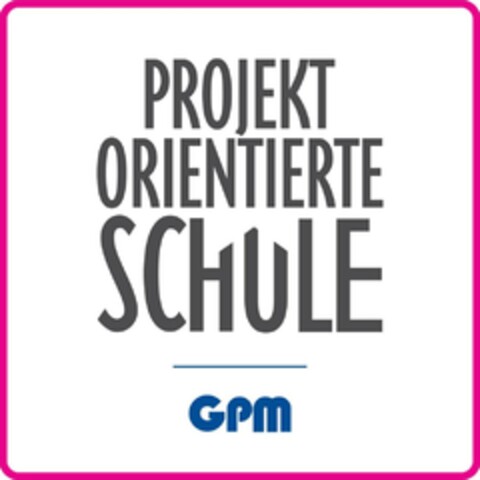 PROJEKT ORIENTIERTE SCHULE Logo (DPMA, 04.03.2024)