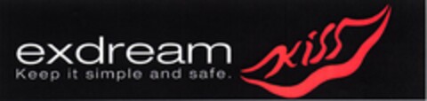 exdream KISS keep ist simple and safe Logo (DPMA, 04/04/2005)