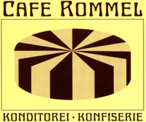 CAFE ROMMEL KONDITOREI KONFISERIE Logo (DPMA, 23.08.2006)