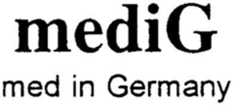 mediG med in Germany Logo (DPMA, 10.02.1997)