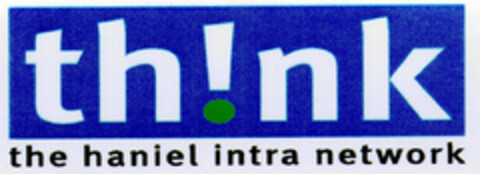 th!nk the haniel intra network Logo (DPMA, 09/15/1998)