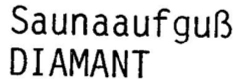 Saunaaufguß DIAMANT Logo (DPMA, 09.02.1999)