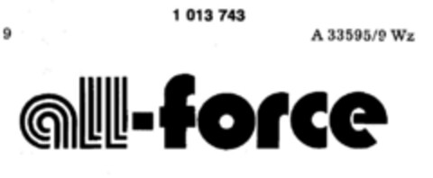 all-force Logo (DPMA, 19.07.1980)