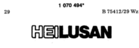 HEILUSAN Logo (DPMA, 27.09.1984)