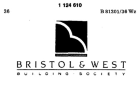 BRISTOL & WEST BUILDING SOCIETY Logo (DPMA, 26.02.1987)