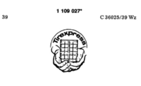 Tirexpress Logo (DPMA, 21.01.1987)