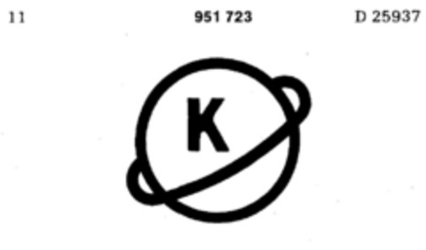K Logo (DPMA, 25.08.1971)