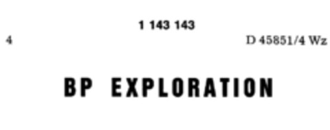 BP EXPLORATION Logo (DPMA, 05.01.1989)