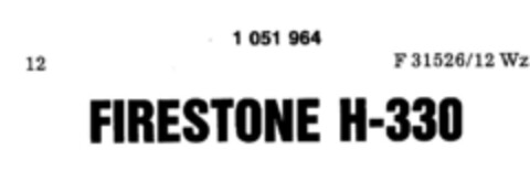 FIRESTONE H-330 Logo (DPMA, 19.11.1982)