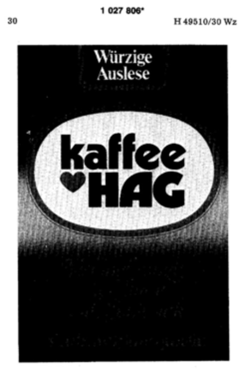 kaffee HAG Logo (DPMA, 12/23/1981)