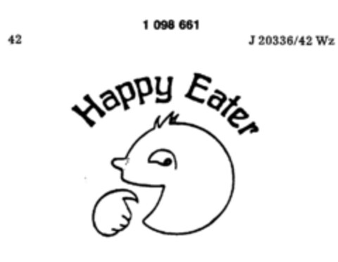 Happy Eater Logo (DPMA, 23.08.1985)