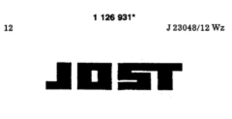 JOST Logo (DPMA, 29.06.1988)