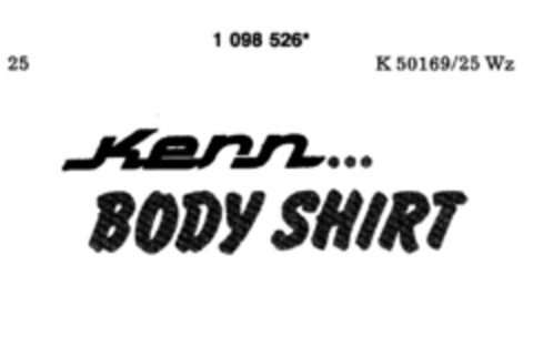 Kern BODY SHIRT Logo (DPMA, 23.08.1986)