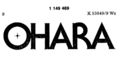 OHARA Logo (DPMA, 14.01.1989)