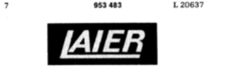 LAIER Logo (DPMA, 11.09.1975)