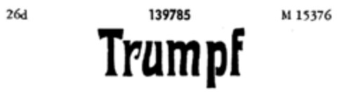 Trumpf Logo (DPMA, 29.06.1910)