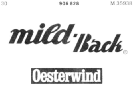 mild Back Oesterwind Logo (DPMA, 30.06.1972)