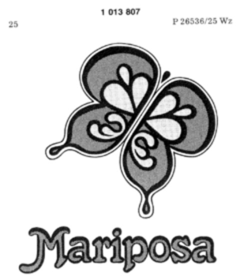 Mariposa Logo (DPMA, 06/15/1979)