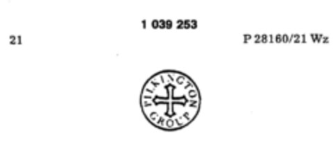 PILKINGTON GROUP Logo (DPMA, 03/30/1981)