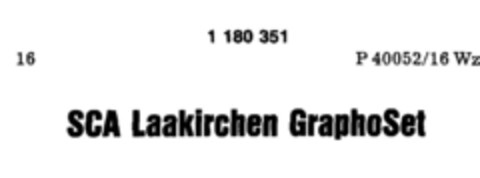 SCA Laakirchen GraphoSet Logo (DPMA, 19.09.1990)