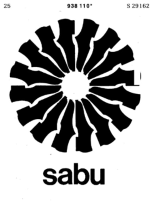 sabu Logo (DPMA, 27.08.1975)