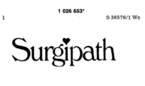 Surgipath Logo (DPMA, 13.08.1981)