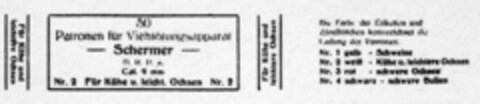 Schermer Patronen für Viehtötungsapparat Logo (DPMA, 14.07.1927)