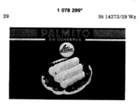 PALMITO Logo (DPMA, 29.04.1985)